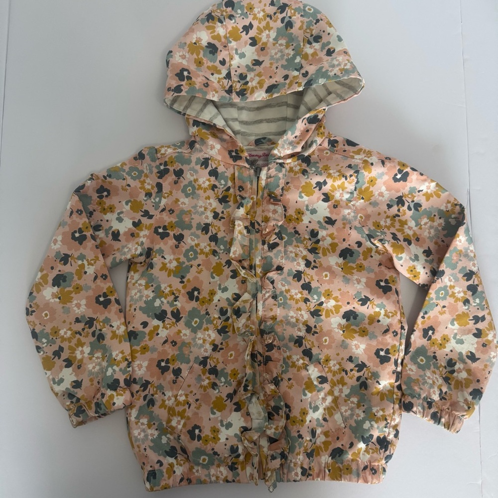 Tommy Bahama Floral Hooded Jacket Girls Size 5/6